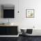 Stupell Industries Serene Bathroom Interior with Greenery Framed Floater Canvas Wall Art